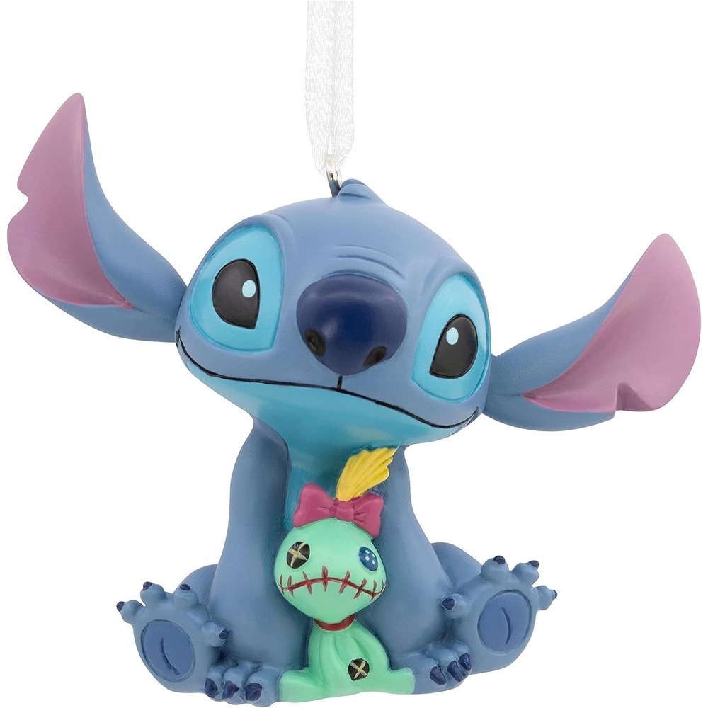 Blue Disney Lilo & Stitch With Scrump Christmas Tree Ornament Home Decor